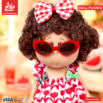 ⁦Hard Rubber Doll Potato With Music Barbie 22Cm - Style 2⁩ - الصورة ⁦2⁩
