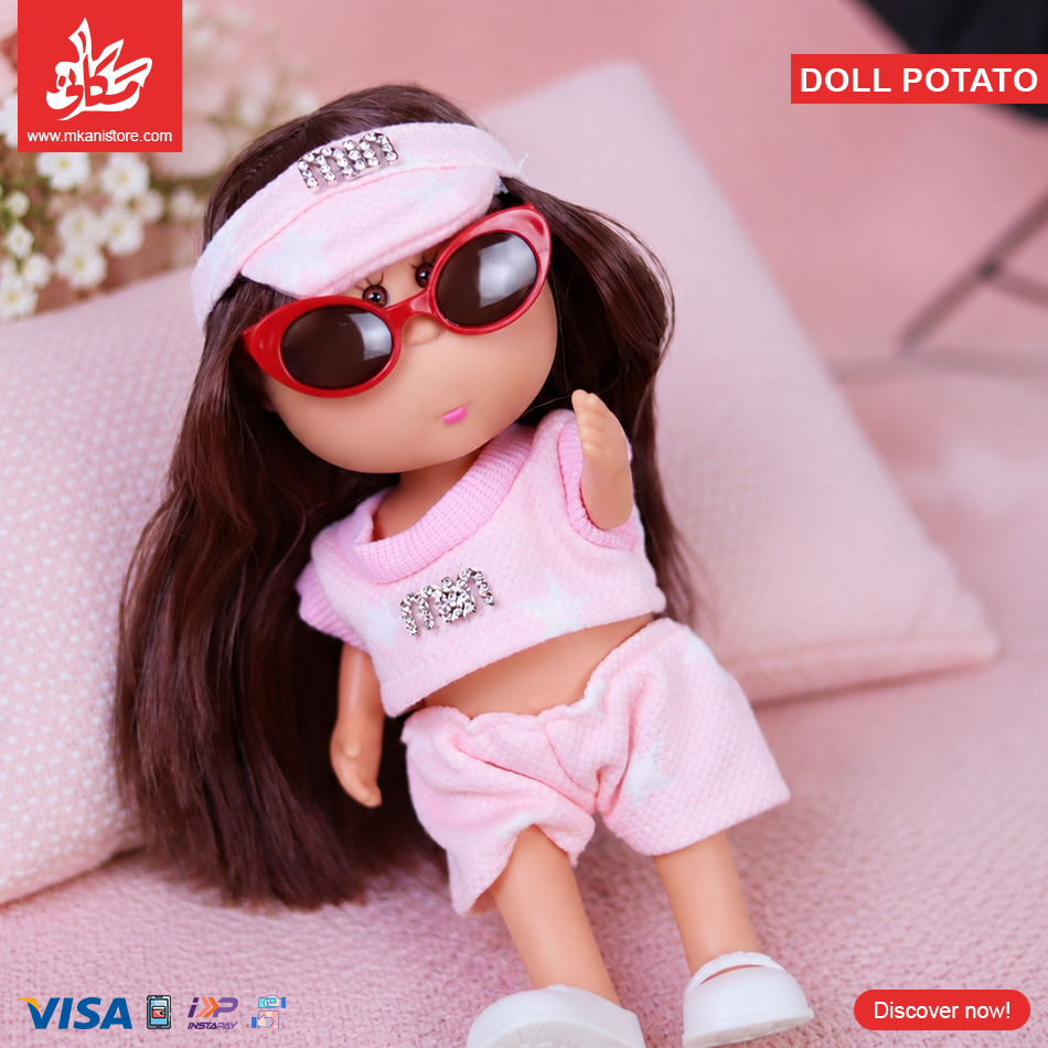 57 Hard Rubber Doll Potato With Music Barbie 22Cm - Style 3 - الصورة 1