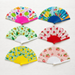 1Pc Random - Large Folding Hand Fan - Fruits