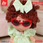 ⁦Hard Rubber Doll Potato With Music Barbie 22Cm - Style 4⁩ - الصورة ⁦2⁩
