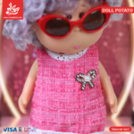 ⁦Hard Rubber Doll Potato With Music Barbie 22Cm - Style 6⁩ - الصورة ⁦3⁩