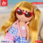 ⁦Hard Rubber Doll Potato With Music Barbie 22Cm - Style 7⁩ - الصورة ⁦2⁩