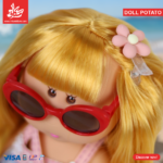 ⁦Hard Rubber Doll Potato With Music Barbie 22Cm - Style 7⁩ - الصورة ⁦3⁩