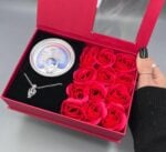 ⁦Creative Pearl Necklace Jewelry With Rose Gift Box and Gift Bag - Red Edition⁩ - الصورة ⁦7⁩