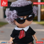 ⁦Hard Rubber Doll Potato With Music Barbie 22Cm - Style 10⁩ - الصورة ⁦2⁩
