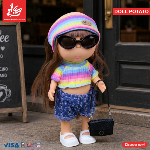 Hard Rubber Doll Potato With Music Barbie 22Cm - Style 14