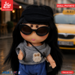 ⁦Hard Rubber Doll Potato With Music Barbie 22Cm - Style 16⁩ - الصورة ⁦2⁩