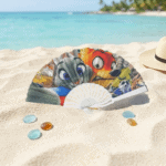 ⁦1Pc Random - Large Folding Hand Fan - Zootopia⁩ - الصورة ⁦3⁩