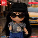⁦Hard Rubber Doll Potato With Music Barbie 22Cm - Style 16⁩ - الصورة ⁦2⁩