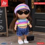 Hard Rubber Doll Potato With Music Barbie 22Cm - Style 14