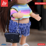 ⁦Hard Rubber Doll Potato With Music Barbie 22Cm - Style 14⁩ - الصورة ⁦2⁩