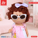 ⁦Hard Rubber Doll Potato With Music Barbie 22Cm - Style 5⁩ - الصورة ⁦2⁩