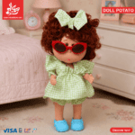 Hard Rubber Doll Potato With Music Barbie 22Cm - Style 4