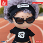⁦Hard Rubber Doll Potato With Music Barbie 22Cm - Style 1⁩ - الصورة ⁦2⁩