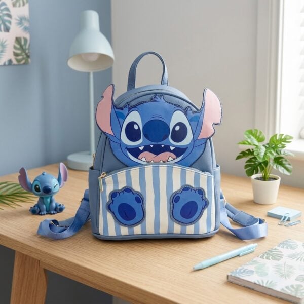 Fashion Original PU leather Bag - Stitch 3D Backpack