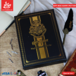 ⁦Gift Box Harry Potter Writing and PU Leather Notebook A5 With Lock - Green⁩ - الصورة ⁦2⁩