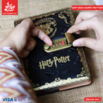 ⁦Gift Box Harry Potter Writing and PU Leather Notebook A5 With Lock - Green⁩ - الصورة ⁦4⁩