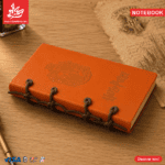 ⁦Vintage Notebook Rope Binding A6 PU Leather - Harry Potter - Orange - 112 Kraft Pages⁩ - الصورة ⁦2⁩