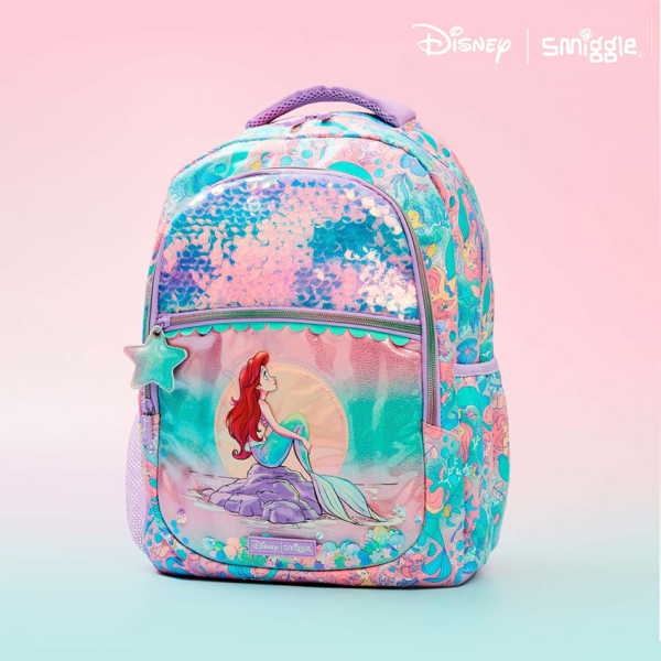 Smiggle Classic Backpack  17 Inches - Mermaid