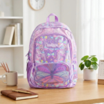 ⁦Smiggle Classic Backpack  17 Inches - Butterfly⁩ - الصورة ⁦9⁩