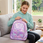 ⁦Smiggle Classic Backpack  17 Inches - Butterfly⁩ - الصورة ⁦10⁩