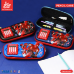 1Pc Random - 3D Pencil Case with Built-in Calculator - Spider Man