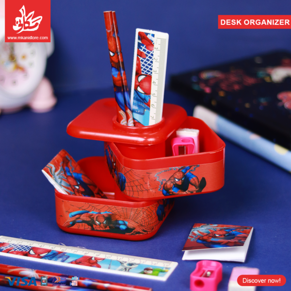 Desk Organizer with 2 Layrs With Tools - Spider Man
