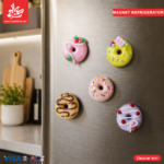 1Pc Random Polymer Clay - Fridge Magnet - Donut