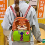 ⁦Fashion Original PU leather Bag - Zootopia Nick 3D Backpack⁩ - الصورة ⁦8⁩