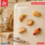 1Pc Random Polymer Clay - Fridge Magnet - Baked Goods