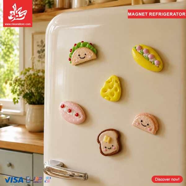 1Pc Random Polymer Clay - Fridge Magnet - Food