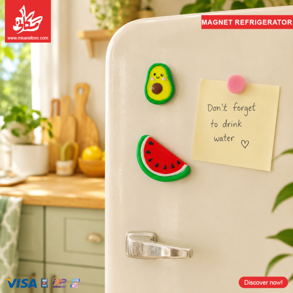 1Pc Random Polymer Clay - Fridge Magnet - Fruits