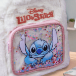 ⁦Plush Backpack with Shiny Pocket - Stitch⁩ - الصورة ⁦2⁩