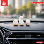 3Pcs Miniature Figurines - Interior Car Ornaments - Cute Duck