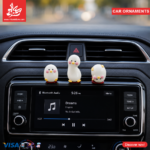 ⁦3Pcs Miniature Figurines - Interior Car Ornaments - Cute Duck⁩ - الصورة ⁦2⁩
