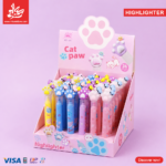⁦1Pc Random Highlighter Pen 3 Colors – Cat⁩ - الصورة ⁦3⁩