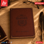 ⁦Premium Vintage Notebook 17×23cm Leather - With Golden Lock - Harry Potter - 100 Pages⁩ - الصورة ⁦4⁩