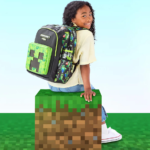 ⁦Smiggle Classic Backpack  17 Inches - Minecraft⁩ - الصورة ⁦6⁩