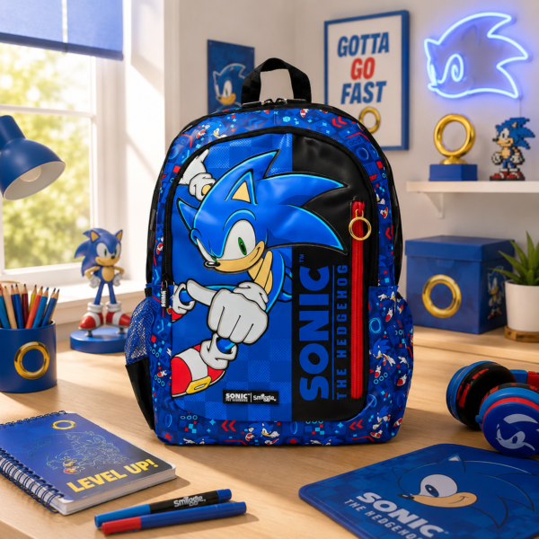 Smiggle Classic Backpack  17 Inches - Sonic