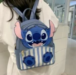 ⁦Fashion Original PU leather Bag - Stitch 3D Backpack⁩ - الصورة ⁦3⁩