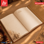 ⁦Premium Vintage Notebook 17×23cm Leather - With Golden Lock - Harry Potter - 100 Pages⁩ - الصورة ⁦5⁩
