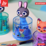 ⁦1Pc Random - 3D Silicone Sharpener - Zootopia - (2compartments)⁩ - الصورة ⁦2⁩