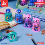 1Pc Random - 3D Silicone Sharpener - Stitch - (2compartments)