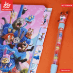 ⁦1Pc Random - Notebook With Pen - Zootopia Pink⁩ - الصورة ⁦4⁩