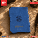 ⁦Vintage Notebook Leather 17×23cm Harry Potter - Moving Circle with Magnet - Blue 105 Pages⁩ - الصورة ⁦2⁩