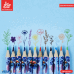 ⁦Set of 12pcs Colored Pencils for Drawing - Stitch⁩ - الصورة ⁦2⁩
