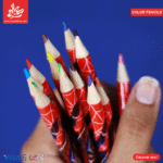 ⁦Set of 12pcs Colored Pencils for Drawing - Spider Man⁩ - الصورة ⁦3⁩