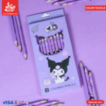 Set of 12pcs Colored Pencils for Drawing - Kuromi