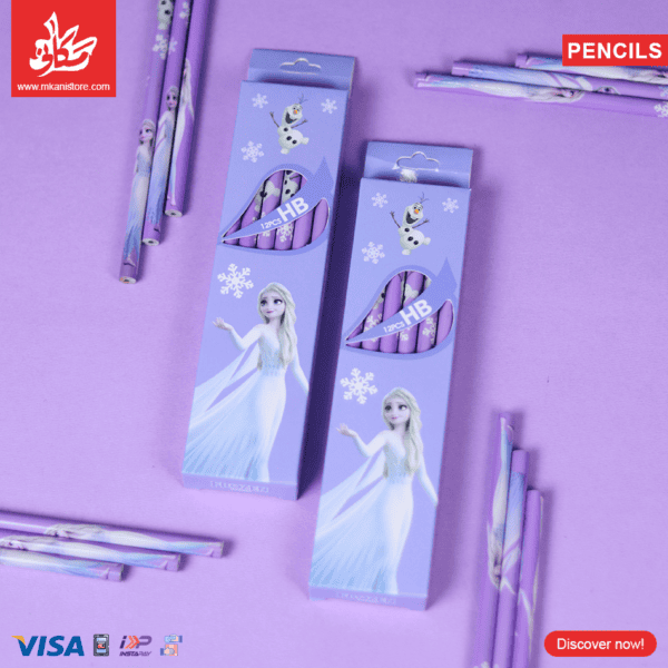 1Pack - Set of 12pcs HB Wooden Pencils - Frozen