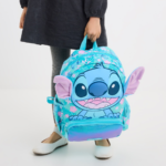 ⁦Smiggle Backpack 15 Inches With Hoodie - Stitch⁩ - الصورة ⁦2⁩